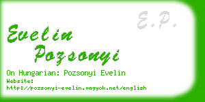 evelin pozsonyi business card